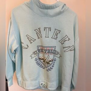 80's Vintage "Canteen By Camp Beverly Hills" Blue Pullover Hoodie